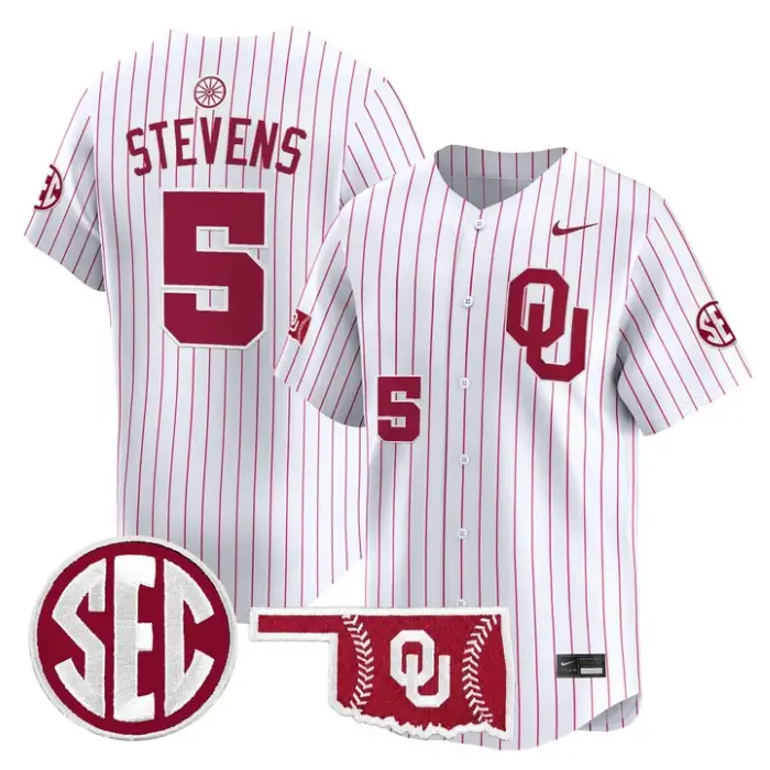 Nolan Stevens Jersey #5 Oklahoma Sooners Baseball 2026 Vapor Stitched by My Store