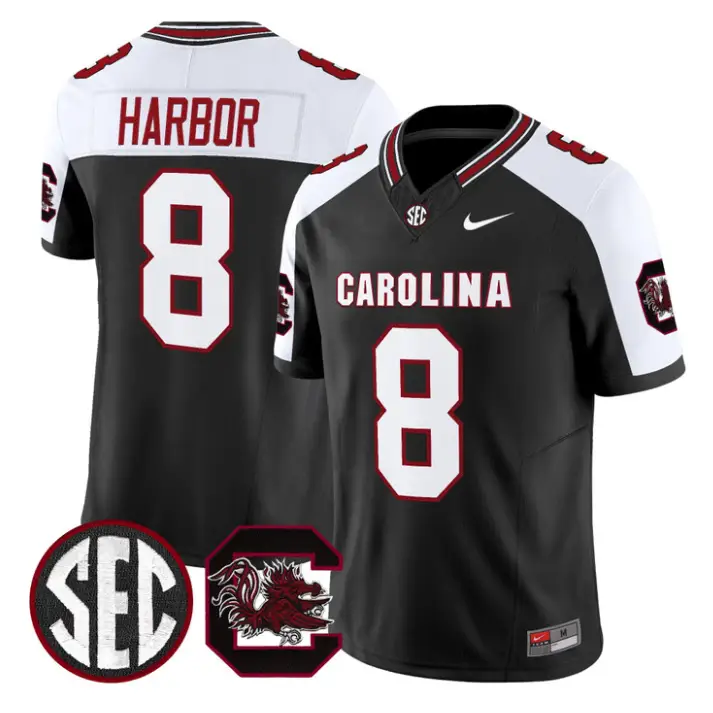 Nyck Harbor Jersey #8 South Carolina Gamecocks 2026 Limited Stitched by My Store NCAA Football Jerseys