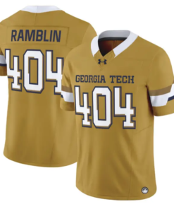 Ramblin Jersey #404 Georgia Tech Yellow Jackets 2026 Limited Stitched by My Store NCAA Football Jerseys