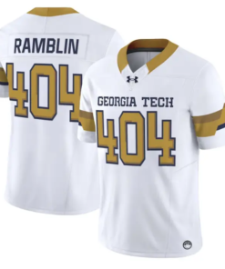 Ramblin Jersey #404 Georgia Tech Yellow Jackets 2026 Limited Stitched by My Store NCAA Football Jerseys