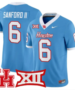 Re'Shaun Sanford II Jersey #6 Houston Cougars 2026 Limited Stitched 8 Re'Shaun Sanford II Jersey #6 Houston Cougars 2026 Limited Stitched by My Store NCAA Football Jerseys