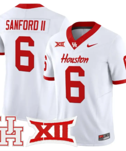 Re'Shaun Sanford II Jersey #6 Houston Cougars 2026 Limited Stitched 10 Re'Shaun Sanford II Jersey #6 Houston Cougars 2026 Limited Stitched by My Store NCAA Football Jerseys