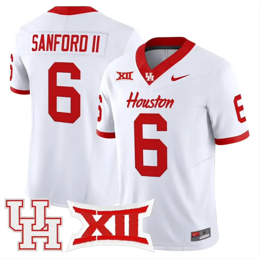 Re'Shaun Sanford II Jersey #6 Houston Cougars 2026 Limited Stitched 5 Re'Shaun Sanford II Jersey #6 Houston Cougars 2026 Limited Stitched by My Store NCAA Football Jerseys