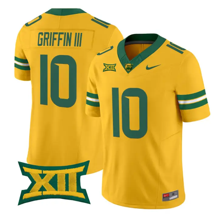 Robert Griffin IIIJersey #10 Baylor Bears 2026 Vapor Limited Stitched by My Store NCAA Football Jerseys