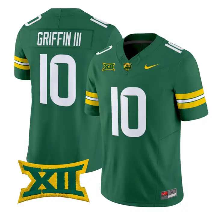 Robert Griffin IIIJersey #10 Baylor Bears 2026 Vapor Limited Stitched by My Store NCAA Football Jerseys