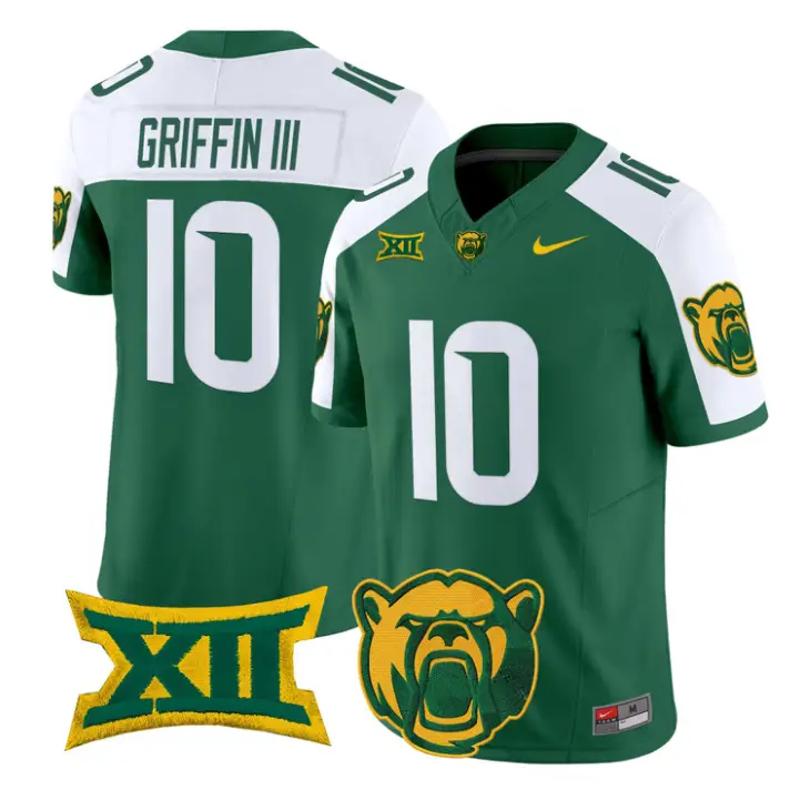 Robert Griffin IIIJersey #10 Baylor Bears 2026 Vapor Limited Stitched by My Store NCAA Football Jerseys
