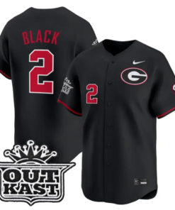 Ryan Black Jersey #2 Georgia Bulldogs Baseball 2026 Outkast Stitched by My Store