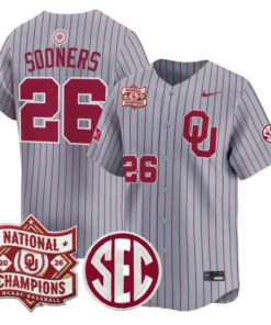 Sooners Jersey #26 Oklahoma 2026 National Champions Patch Stitched 7 Sooners Jersey #26 Oklahoma 2026 National Champions Patch Stitched by My Store