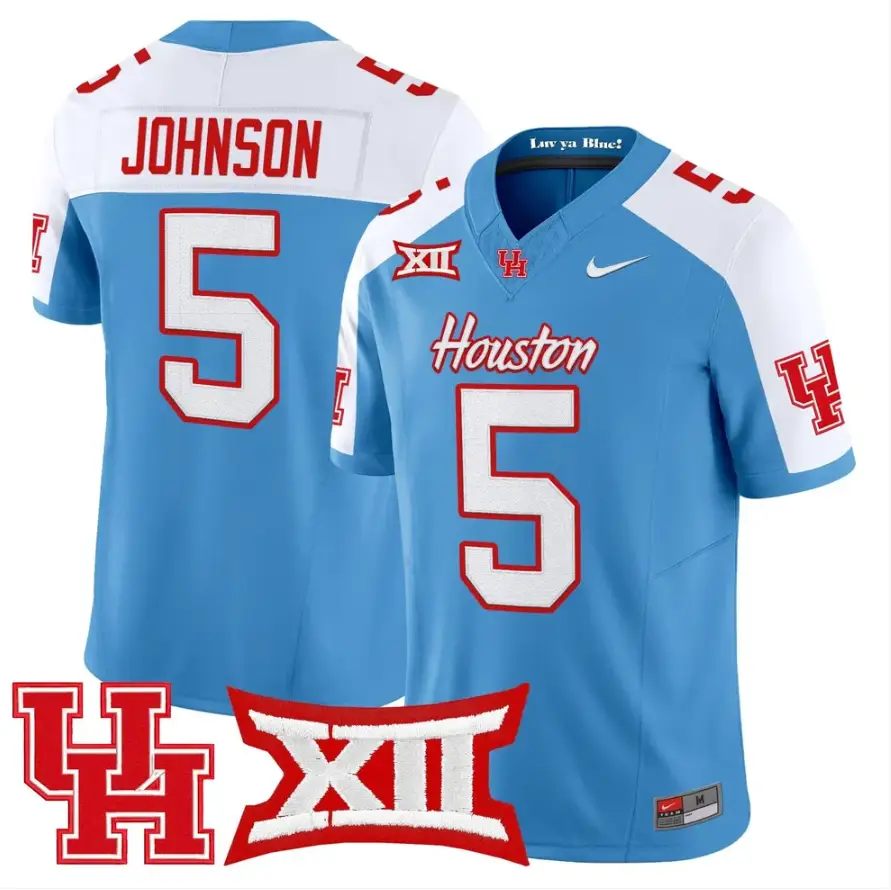 Stephon Johnson Jersey #5 Houston Cougars 2026 Vapor Limited Stitched Black Alter 2 Stephon Johnson Jersey #5 Houston Cougars 2026 Vapor Limited Stitched Black Alter by My Store NCAA Football Jerseys