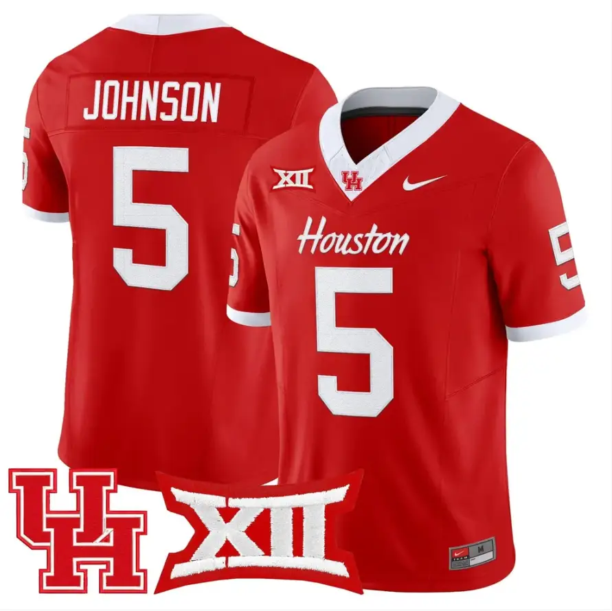 Stephon Johnson Jersey #5 Houston Cougars 2026 Vapor Limited Stitched Black Alter 4 Stephon Johnson Jersey #5 Houston Cougars 2026 Vapor Limited Stitched Black Alter by My Store NCAA Football Jerseys