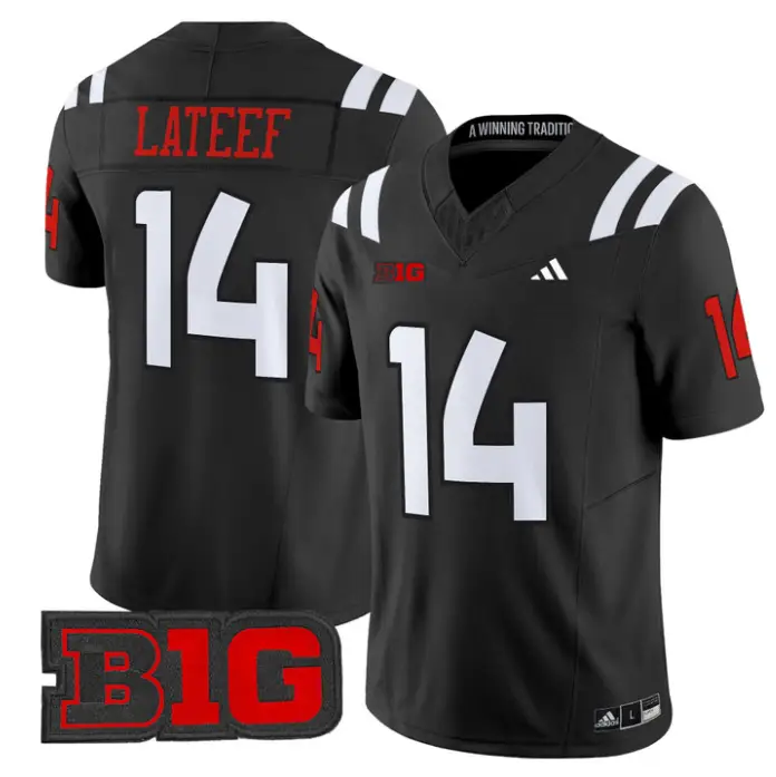 TJ Lateef Jersey #14 Nebraska Cornhuskers 2026 Vapor Stitched 2 TJ Lateef Jersey #14 Nebraska Cornhuskers 2026 Vapor Stitched by My Store NCAA Football Jerseys