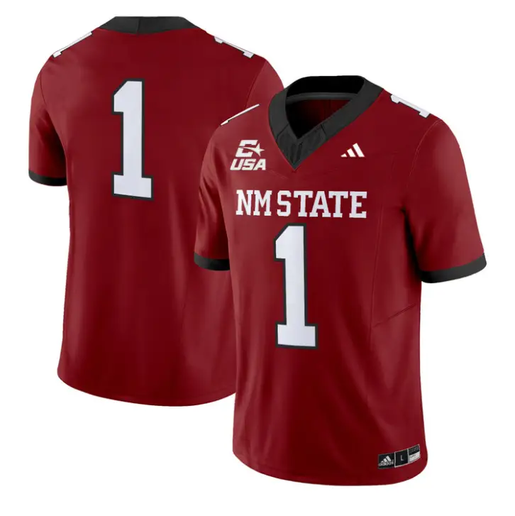 Team Jersey #1 New Mexico State 2026 Vapor Limited Stitched by My Store NCAA Football Jerseys