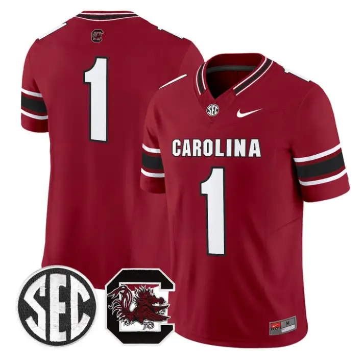 Team Jersey #1 South Carolina Gamecocks 2026 Limited Stitched 4 Team Jersey #1 South Carolina Gamecocks 2026 Limited Stitched by My Store NCAA Football Jerseys