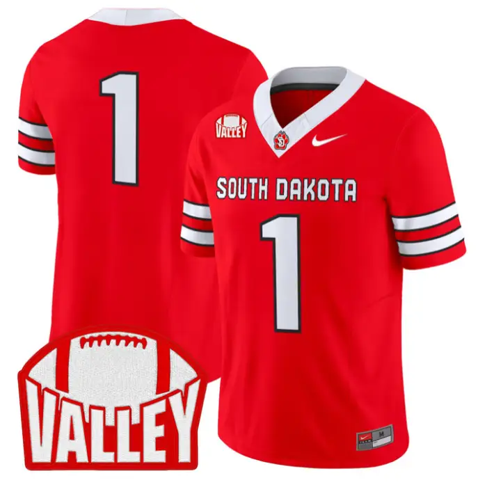 Team Jersey #1 South Dakota 2026 Vapor Limited Stitched by My Store NCAA Football Jerseys