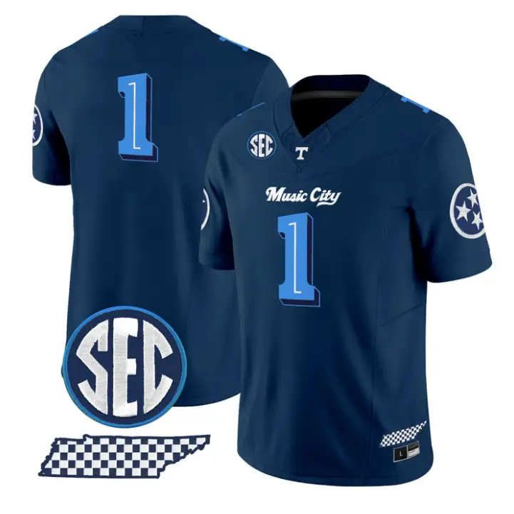 Team Jersey #1 Tennessee Vols Music City Edition Limited Stitched 2 Team Jersey #1 Tennessee Vols Music City Edition Limited Stitched by My Store NCAA Football Jerseys