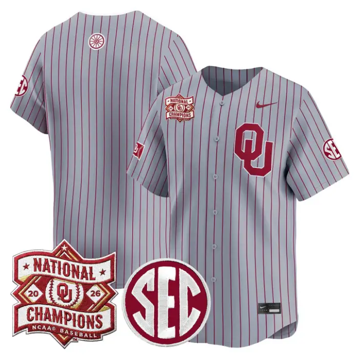 Team Jersey Blank Oklahoma 2026 National Champions Patch Stitched 3 Team Jersey Blank Oklahoma 2026 National Champions Patch Stitched by My Store