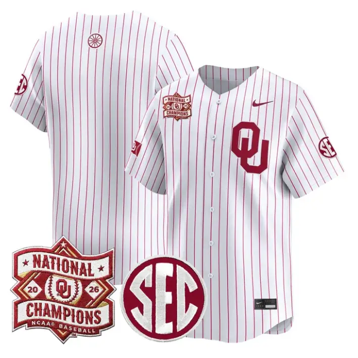 Team Jersey Blank Oklahoma 2026 National Champions Patch Stitched 4 Team Jersey Blank Oklahoma 2026 National Champions Patch Stitched by My Store