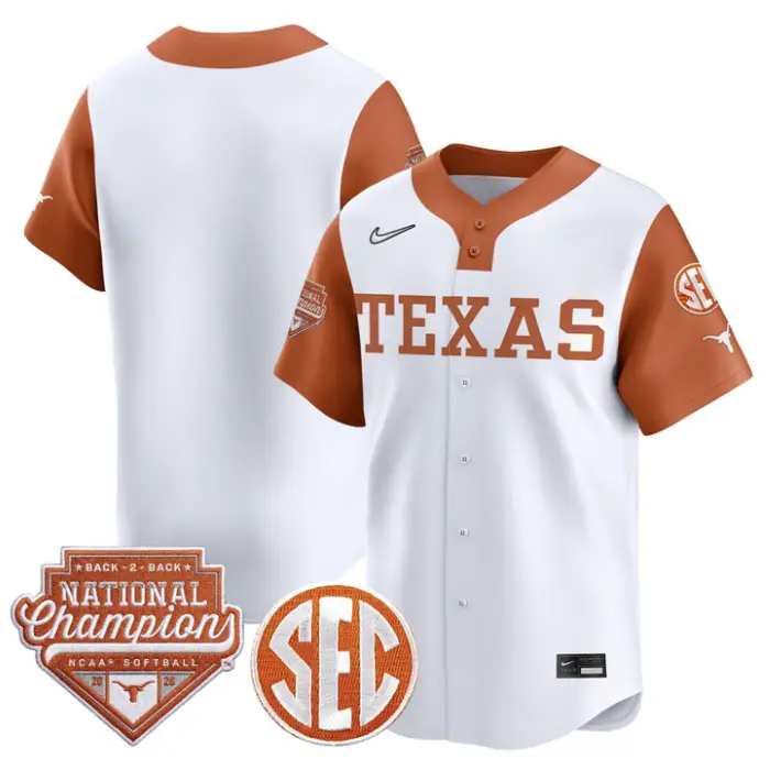 Team Jersey Blank Texas 2026 Back-To-Back World SeriesChampions by My Store