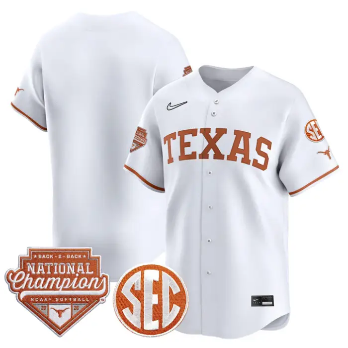 Team Jersey Blank Texas 2026 Back-To-Back World SeriesChampions by My Store