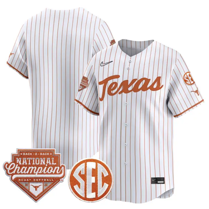 Team Jersey Blank Texas 2026 Back-To-Back World SeriesChampions by My Store