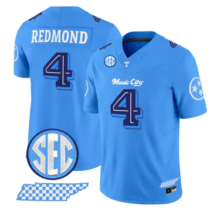 Ty Redmond Jersey #4 Tennessee Vols Music City Edition Stitched 1 Ty Redmond Jersey #4 Tennessee Vols Music City Edition Stitched by My Store NCAA Football Jerseys