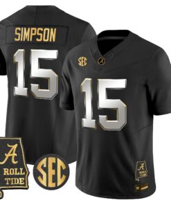 Alabama Crimson Tide 2026 Gold Vapor Limited Jersey - Alabama Map - Stitched 81 BAMA 2026 Gold Vapor Limited Jersey - Alabama Map - Stitched by Alabama Crimson Tide