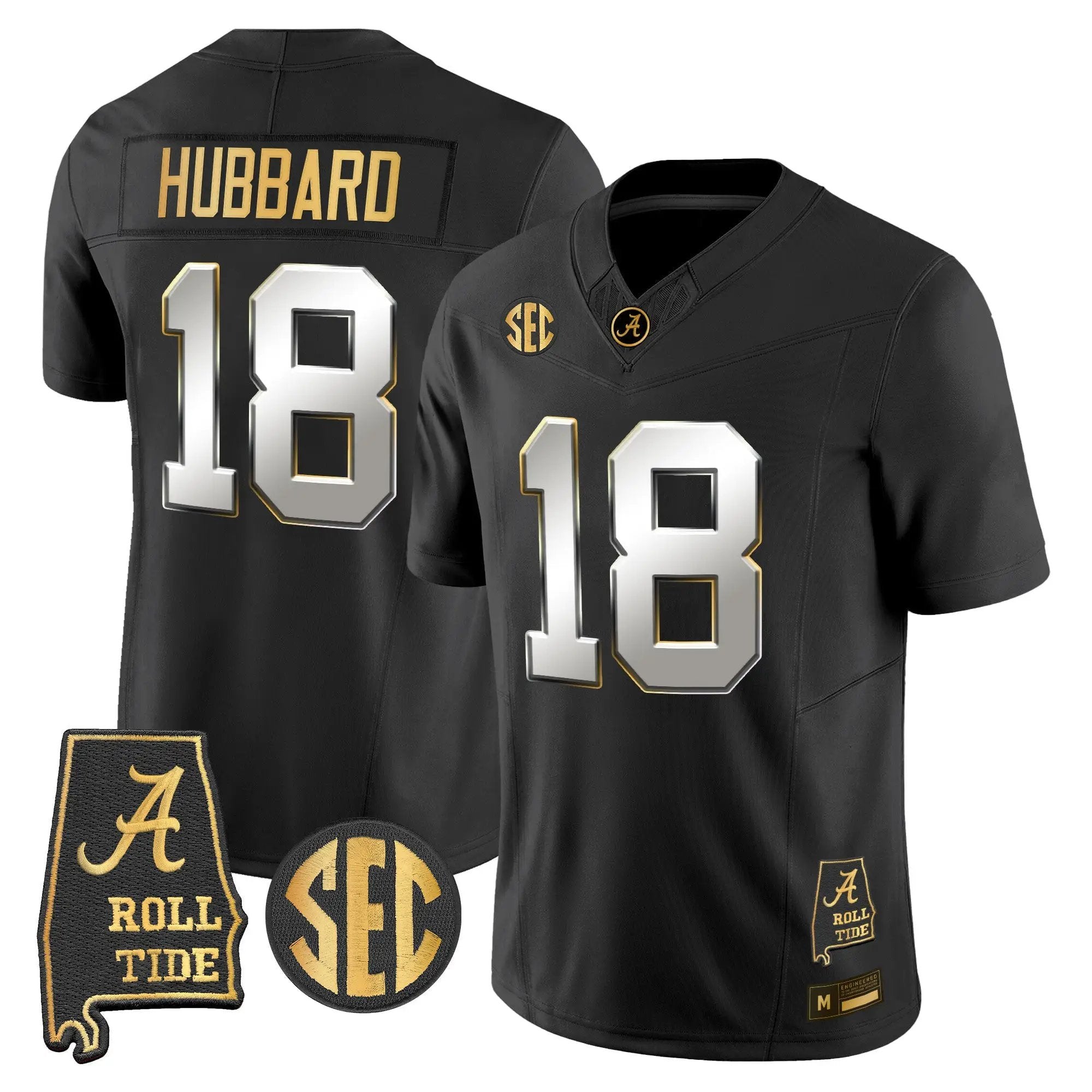 Alabama Crimson Tide 2026 Gold Vapor Limited Jersey - Alabama Map - Stitched 28 BAMA 2026 Gold Vapor Limited Jersey - Alabama Map - Stitched by Alabama Crimson Tide