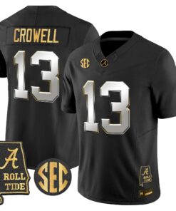 Alabama Crimson Tide 2026 Gold Vapor Limited Jersey - Alabama Map - Stitched 80 BAMA 2026 Gold Vapor Limited Jersey - Alabama Map - Stitched by Alabama Crimson Tide