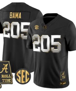 Alabama Crimson Tide 2026 Gold Vapor Limited Jersey - Alabama Map - Stitched 73 BAMA 2026 Gold Vapor Limited Jersey - Alabama Map - Stitched by Alabama Crimson Tide