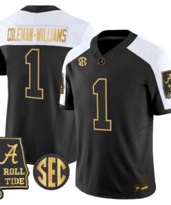 Alabama Crimson Tide 2026 Gold Vapor Limited Jersey - Alabama Map - Stitched 86 BAMA 2026 Gold Vapor Limited Jersey - Alabama Map - Stitched by Alabama Crimson Tide