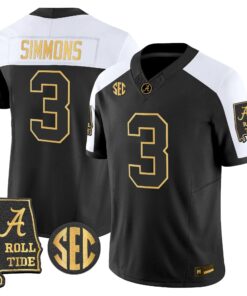 Alabama Crimson Tide 2026 Gold Vapor Limited Jersey - Alabama Map - Stitched 84 BAMA 2026 Gold Vapor Limited Jersey - Alabama Map - Stitched by Alabama Crimson Tide