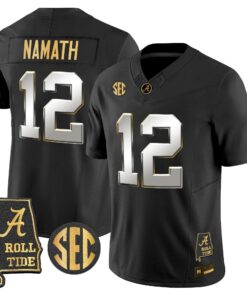 Alabama Crimson Tide 2026 Gold Vapor Limited Jersey - Alabama Map - Stitched 82 BAMA 2026 Gold Vapor Limited Jersey - Alabama Map - Stitched by Alabama Crimson Tide