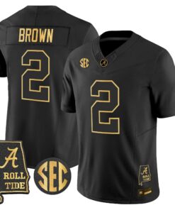 Alabama Crimson Tide 2026 Gold Vapor Limited Jersey - Alabama Map - Stitched 52 BAMA 2026 Gold Vapor Limited Jersey - Alabama Map - Stitched by Alabama Crimson Tide