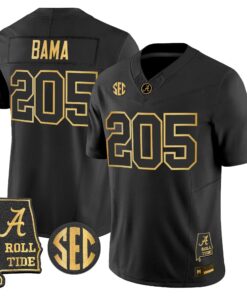 BAMA 2026 Gold Vapor Limited Jersey - Alabama Map - Stitched by Alabama Crimson Tide