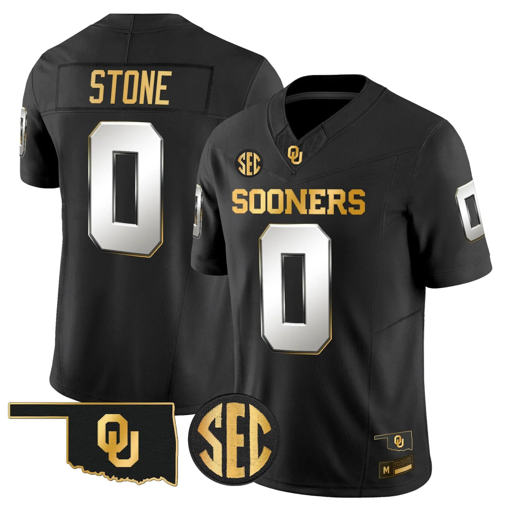 Oklahoma Sooners 2026 Gold Vapor Limited Jersey - Stitched 25 OU 2026 Gold Vapor Limited Jersey - Stitched by Digigearus