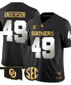 Oklahoma Sooners 2026 Gold Vapor Limited Jersey - Stitched 65 OU 2026 Gold Vapor Limited Jersey - Stitched by Digigearus
