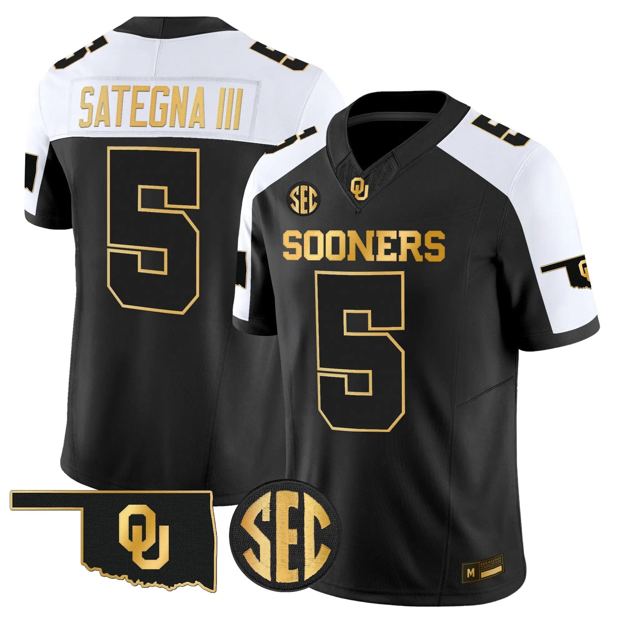 Oklahoma Sooners 2026 Gold Vapor Limited Jersey - Stitched 34 OU 2026 Gold Vapor Limited Jersey - Stitched by Digigearus