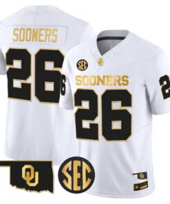 Oklahoma Sooners 2026 Gold Vapor Limited Jersey - Stitched 58 OU 2026 Gold Vapor Limited Jersey - Stitched by Digigearus
