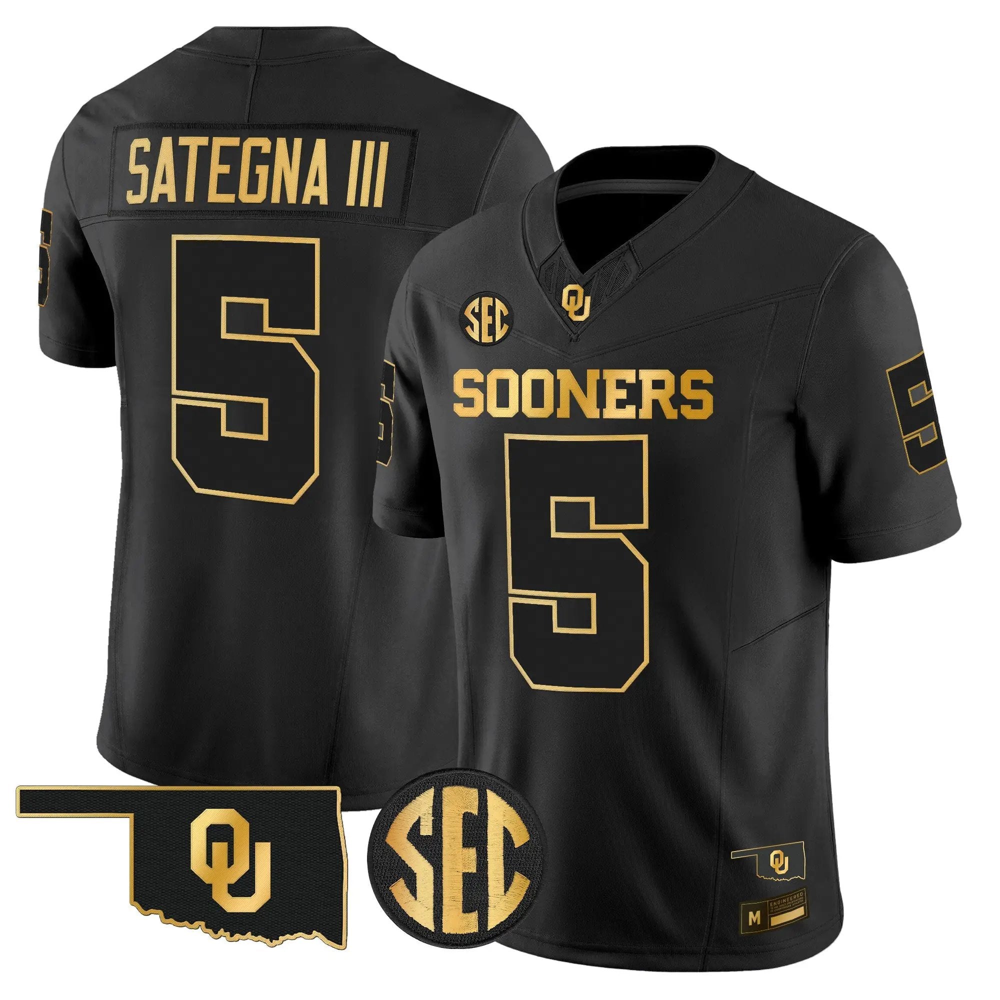 Oklahoma Sooners 2026 Gold Vapor Limited Jersey - Stitched 4 OU 2026 Gold Vapor Limited Jersey - Stitched by Digigearus