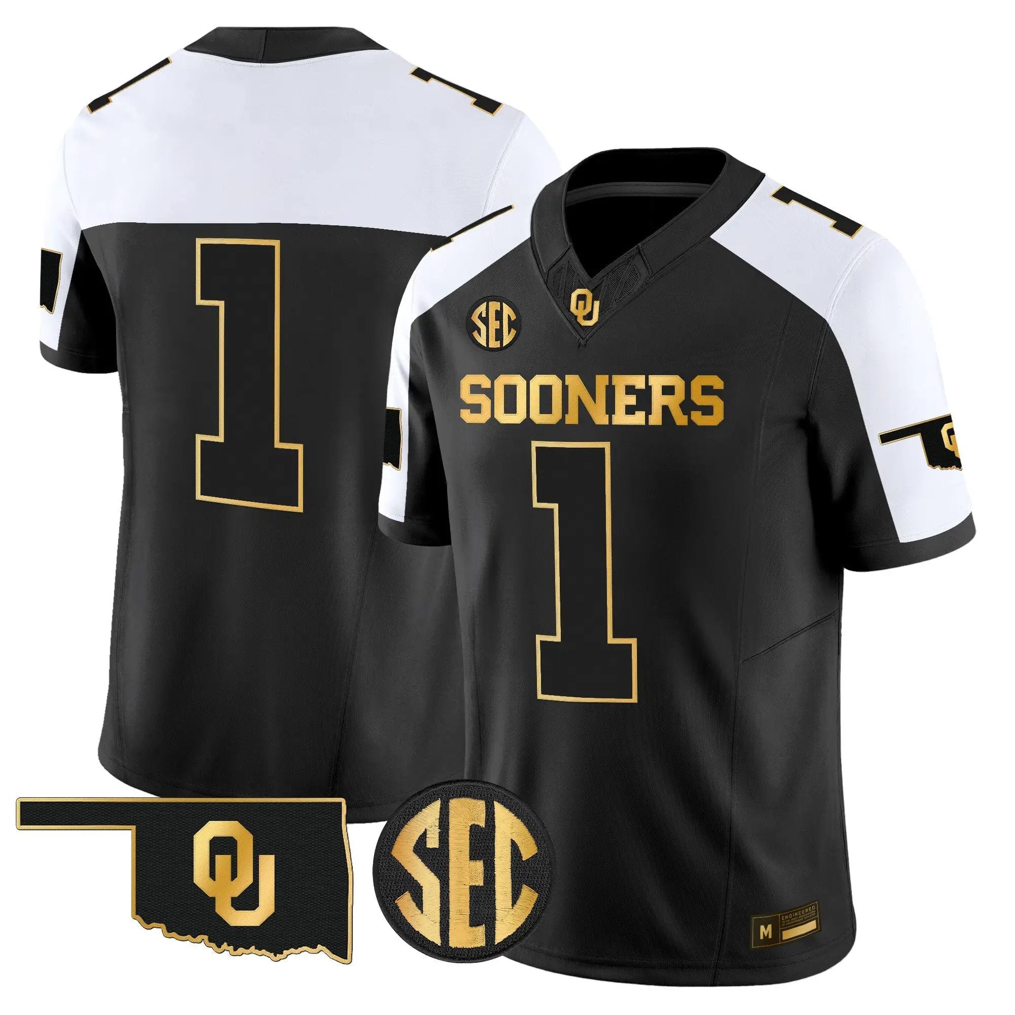 Oklahoma Sooners 2026 Gold Vapor Limited Jersey - Stitched 40 OU 2026 Gold Vapor Limited Jersey - Stitched by Digigearus