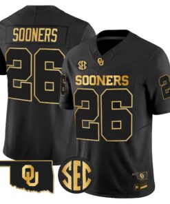 Oklahoma Sooners 2026 Gold Vapor Limited Jersey - Stitched 48 OU 2026 Gold Vapor Limited Jersey - Stitched by Digigearus