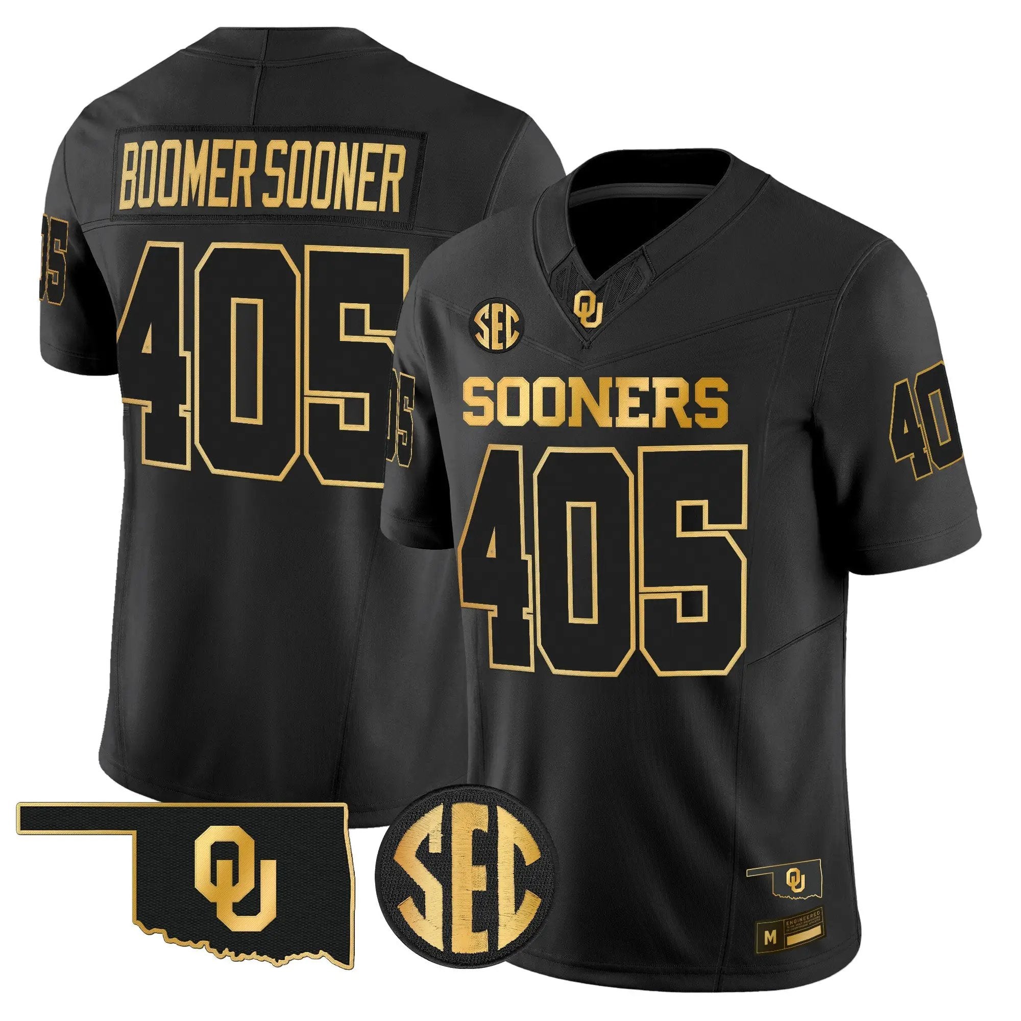 Oklahoma Sooners 2026 Gold Vapor Limited Jersey - Stitched 2 OU 2026 Gold Vapor Limited Jersey - Stitched by Digigearus