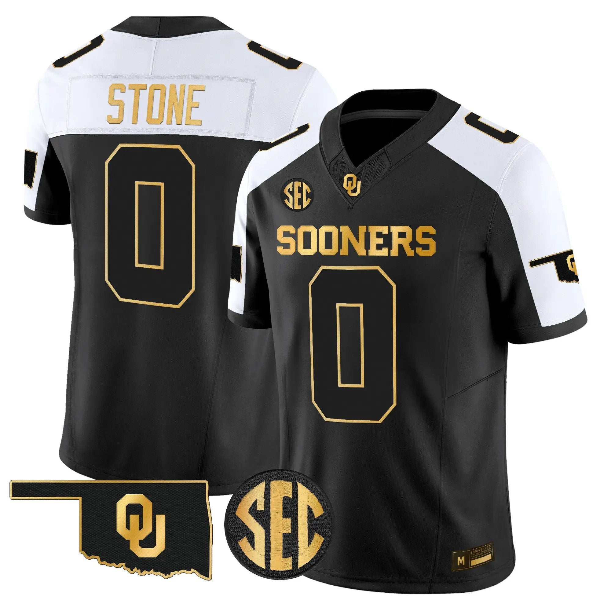 Oklahoma Sooners 2026 Gold Vapor Limited Jersey - Stitched 35 OU 2026 Gold Vapor Limited Jersey - Stitched by Digigearus