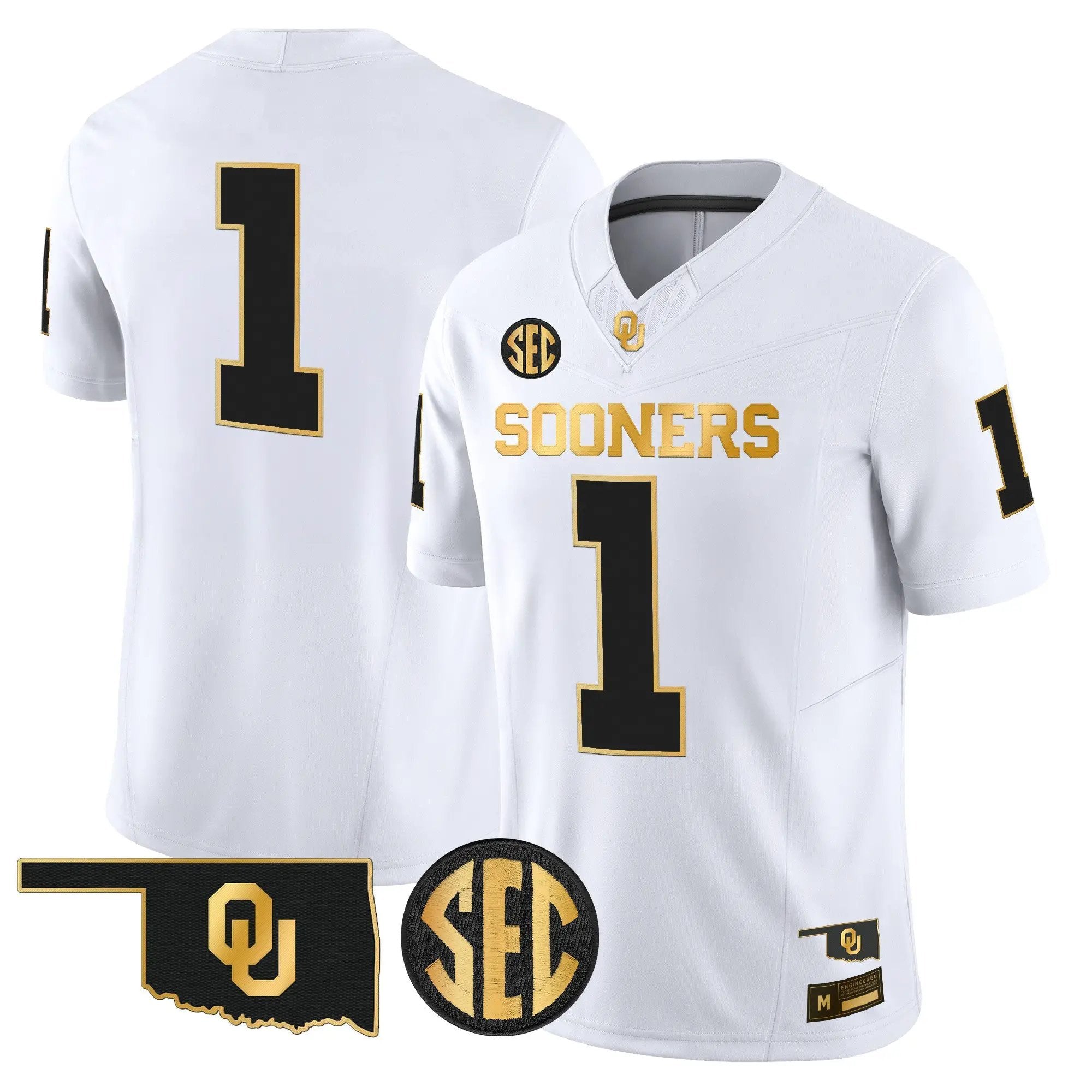 Oklahoma Sooners 2026 Gold Vapor Limited Jersey - Stitched 20 OU 2026 Gold Vapor Limited Jersey - Stitched by Digigearus