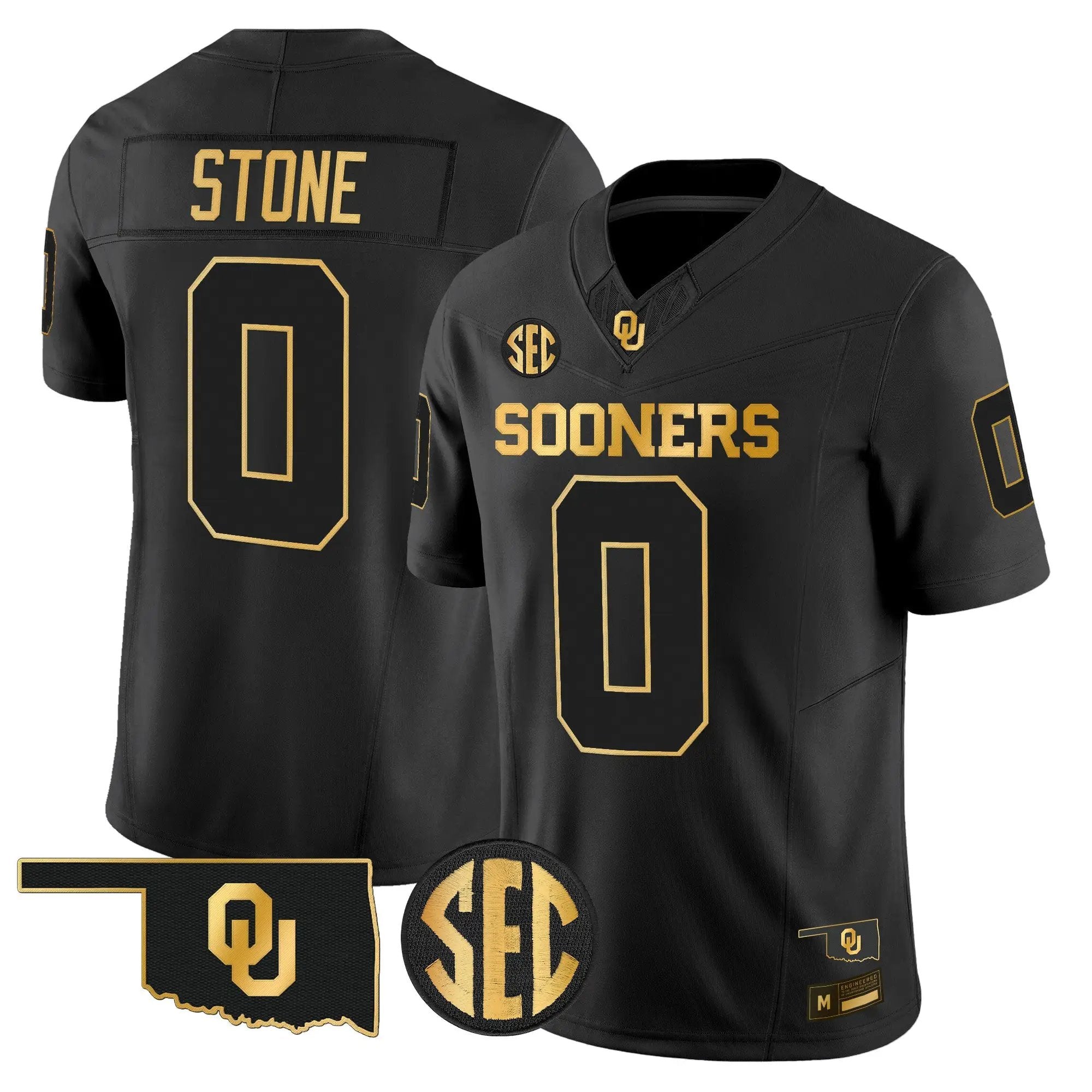 Oklahoma Sooners 2026 Gold Vapor Limited Jersey - Stitched 5 OU 2026 Gold Vapor Limited Jersey - Stitched by Digigearus