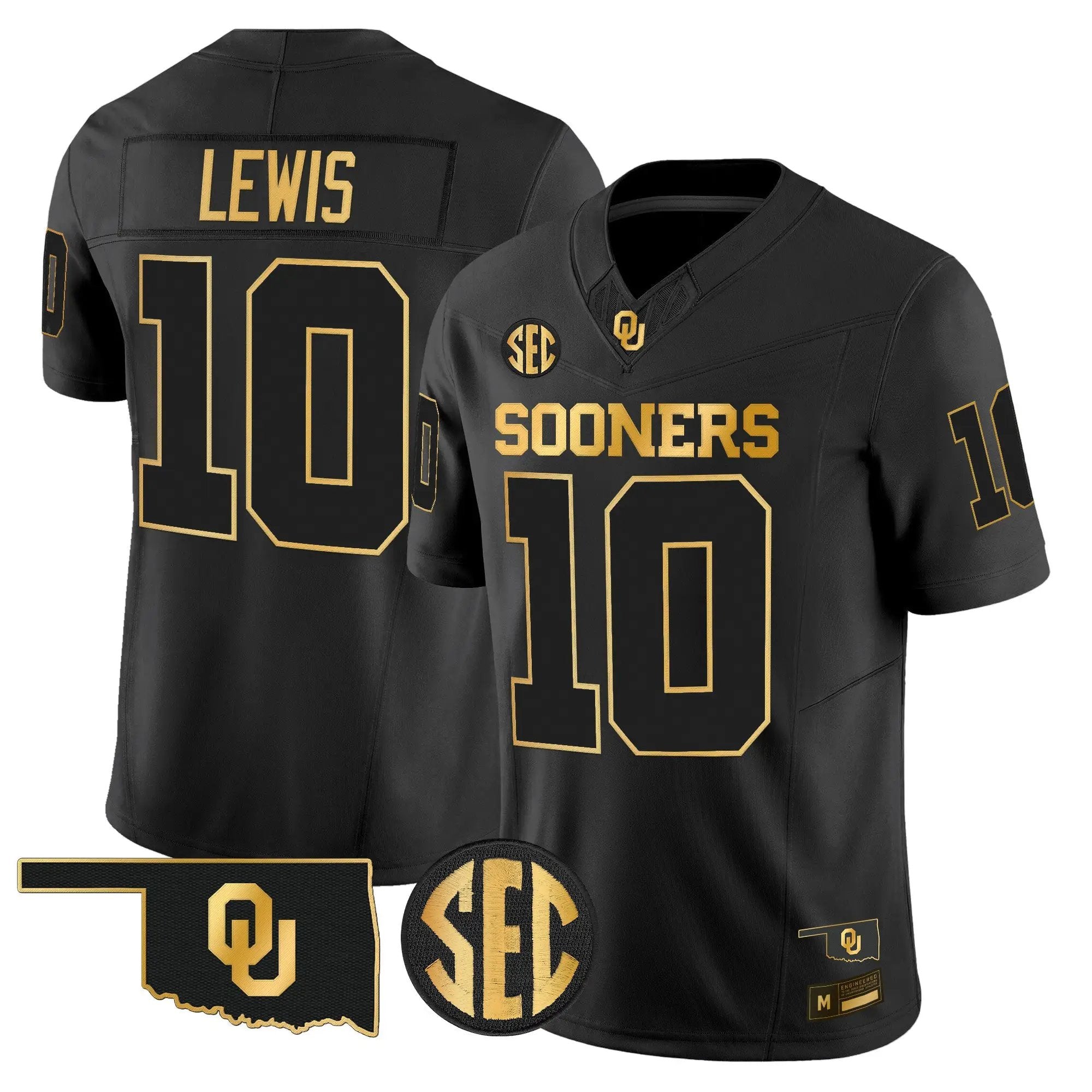 Oklahoma Sooners 2026 Gold Vapor Limited Jersey - Stitched 7 OU 2026 Gold Vapor Limited Jersey - Stitched by Digigearus