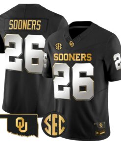 Oklahoma Sooners 2026 Gold Vapor Limited Jersey - Stitched 68 OU 2026 Gold Vapor Limited Jersey - Stitched by Digigearus