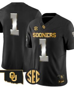 Oklahoma Sooners 2026 Gold Vapor Limited Jersey - Stitched 69 OU 2026 Gold Vapor Limited Jersey - Stitched by Digigearus