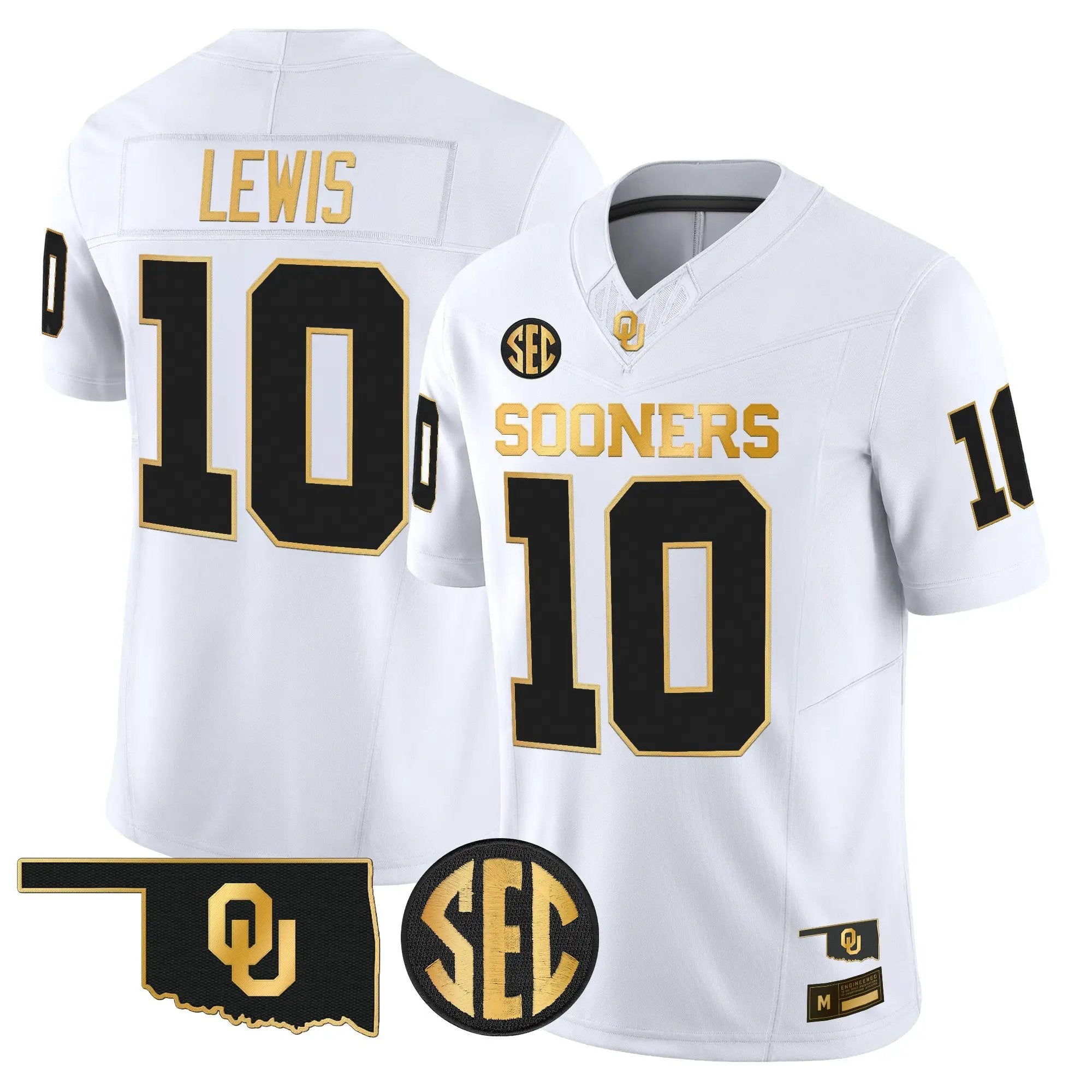 Oklahoma Sooners 2026 Gold Vapor Limited Jersey - Stitched 17 OU 2026 Gold Vapor Limited Jersey - Stitched by Digigearus