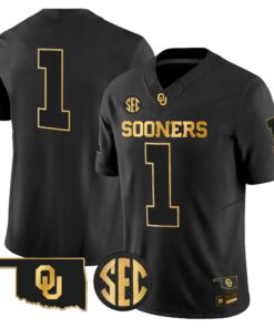 Oklahoma Sooners 2026 Gold Vapor Limited Jersey - Stitched 49 OU 2026 Gold Vapor Limited Jersey - Stitched by Digigearus